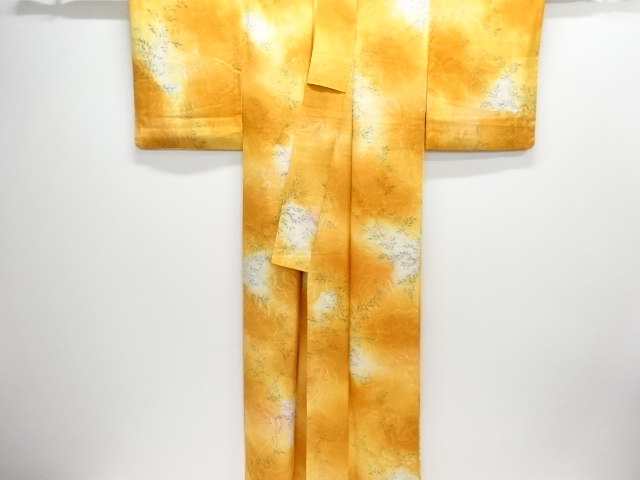  草葉模様小紋着物